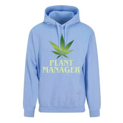 Cannabis Plant Manager Funny Marijuana Gift Unisex Surf Hoodie