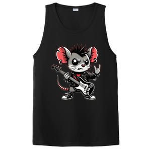 Cute Punk Mouse RockN Roll Goth Funny Punk Rock Music Funny Gift PosiCharge Competitor Tank