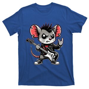 Cute Punk Mouse RockN Roll Goth Funny Punk Rock Music Funny Gift T-Shirt