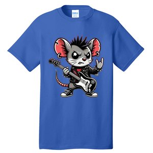 Cute Punk Mouse RockN Roll Goth Funny Punk Rock Music Funny Gift Tall T-Shirt