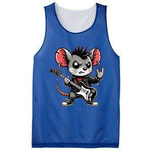 Cute Punk Mouse RockN Roll Goth Funny Punk Rock Music Funny Gift Mesh Reversible Basketball Jersey Tank