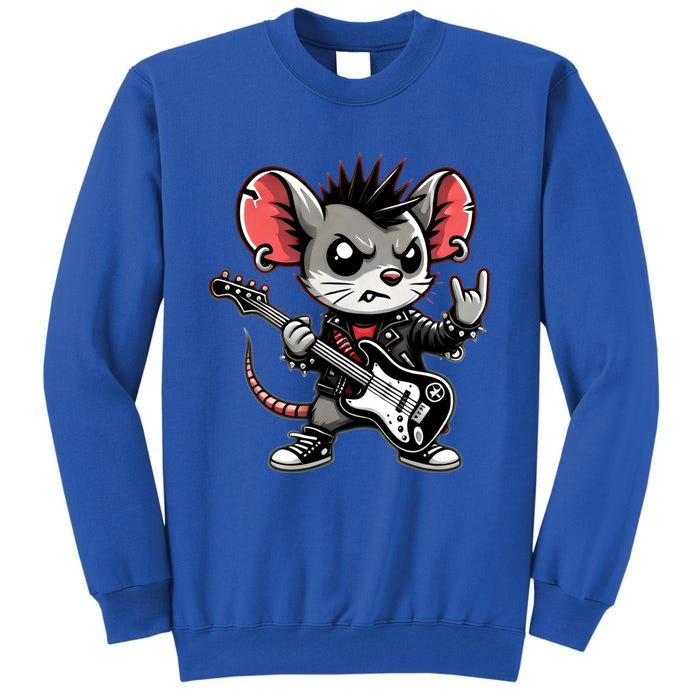 Cute Punk Mouse RockN Roll Goth Funny Punk Rock Music Funny Gift Tall Sweatshirt