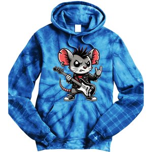 Cute Punk Mouse RockN Roll Goth Funny Punk Rock Music Funny Gift Tie Dye Hoodie