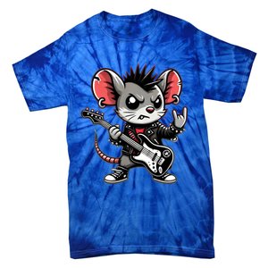 Cute Punk Mouse RockN Roll Goth Funny Punk Rock Music Funny Gift Tie-Dye T-Shirt