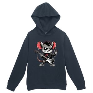 Cute Punk Mouse RockN Roll Goth Funny Punk Rock Music Funny Gift Urban Pullover Hoodie