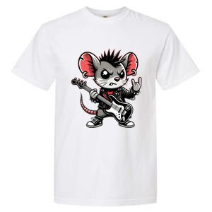 Cute Punk Mouse RockN Roll Goth Funny Punk Rock Music Funny Gift Garment-Dyed Heavyweight T-Shirt