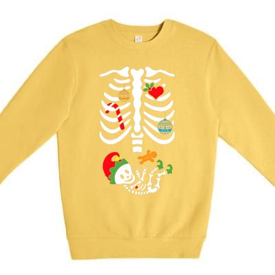 Christmas Pregnancy Maternity Xmas Holiday Season Family Premium Crewneck Sweatshirt