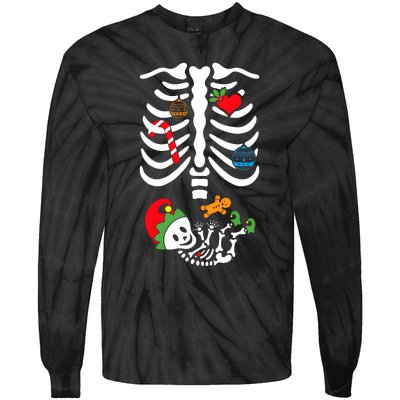 Christmas Pregnancy Maternity Xmas Holiday Season Family Tie-Dye Long Sleeve Shirt