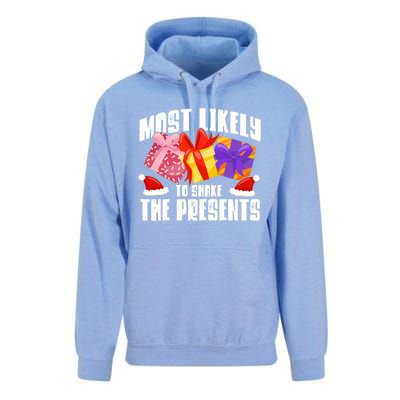 Christmas Presents Most Likely To Shake Christmas Presents Gift Unisex Surf Hoodie