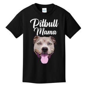 Cool Pitbull Mom For  Mama Pitbull Owner Dog Lover Kids T-Shirt