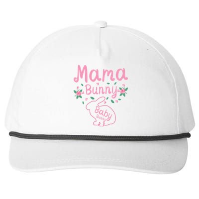 Cute Pregnant Mama Bunny Tee Bunny Cute Gift Snapback Five-Panel Rope Hat