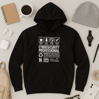 Cybersecurity Professional Not A Hacker Funny Job Hoodie