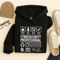 Cybersecurity Professional Not A Hacker Funny Job Hoodie
