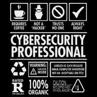 Cybersecurity Professional Not A Hacker Funny Job Hoodie