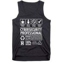 Cybersecurity Professional Not A Hacker Funny Job Tank Top