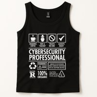 Cybersecurity Professional Not A Hacker Funny Job Tank Top