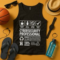 Cybersecurity Professional Not A Hacker Funny Job Tank Top
