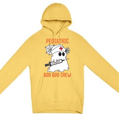 Cute Pediatric Nurse Halloween Ghost Rn Boo Boo Crew Cute Gift Premium Pullover Hoodie