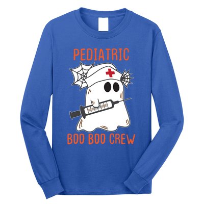 Cute Pediatric Nurse Halloween Ghost Rn Boo Boo Crew Cute Gift Long Sleeve Shirt