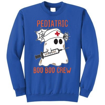 Cute Pediatric Nurse Halloween Ghost Rn Boo Boo Crew Cute Gift Sweatshirt