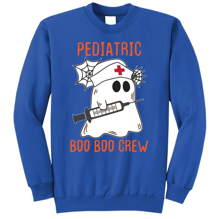 Cute Pediatric Nurse Halloween Ghost Rn Boo Boo Crew Cute Gift Sweatshirt