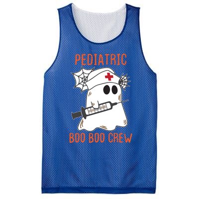 Cute Pediatric Nurse Halloween Ghost Rn Boo Boo Crew Cute Gift Mesh Reversible Basketball Jersey Tank