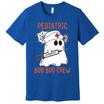 Cute Pediatric Nurse Halloween Ghost Rn Boo Boo Crew Cute Gift Premium T-Shirt