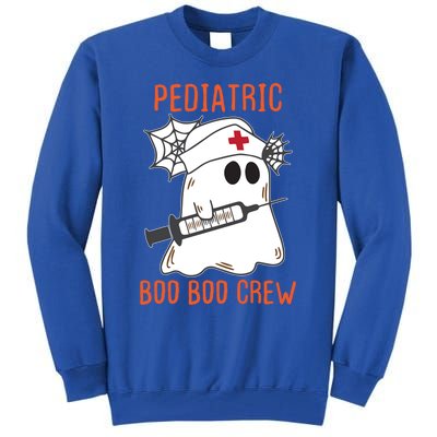 Cute Pediatric Nurse Halloween Ghost Rn Boo Boo Crew Cute Gift Tall Sweatshirt