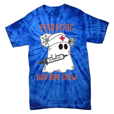 Cute Pediatric Nurse Halloween Ghost Rn Boo Boo Crew Cute Gift Tie-Dye T-Shirt