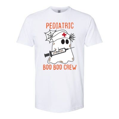 Cute Pediatric Nurse Halloween Ghost Rn Boo Boo Crew Cute Gift Softstyle® CVC T-Shirt