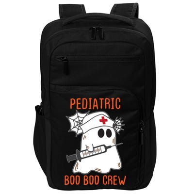 Cute Pediatric Nurse Halloween Ghost Rn Boo Boo Crew Gift Impact Tech Backpack