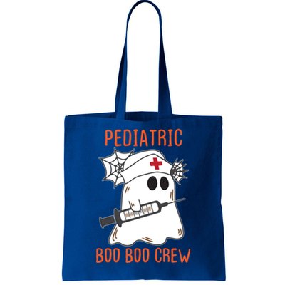 Cute Pediatric Nurse Halloween Ghost Rn Boo Boo Crew Gift Tote Bag