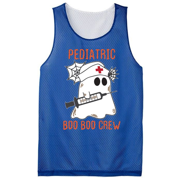 Cute Pediatric Nurse Halloween Ghost Rn Boo Boo Crew Gift Mesh Reversible Basketball Jersey Tank