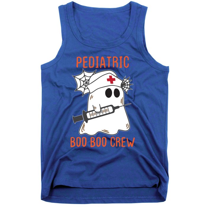 Cute Pediatric Nurse Halloween Ghost Rn Boo Boo Crew Gift Tank Top