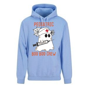 Cute Pediatric Nurse Halloween Ghost Rn Boo Boo Crew Gift Unisex Surf Hoodie