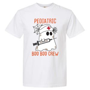 Cute Pediatric Nurse Halloween Ghost Rn Boo Boo Crew Gift Garment-Dyed Heavyweight T-Shirt