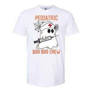 Cute Pediatric Nurse Halloween Ghost Rn Boo Boo Crew Gift Softstyle CVC T-Shirt