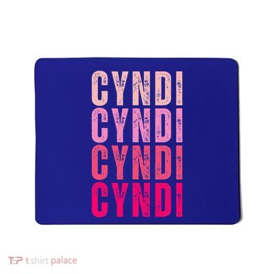 Cyndi Personalized Name I Love Cyndi Mousepad