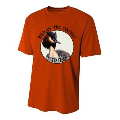 Cute Puteketeke New Zealand's Bird of the Century Flower  Performance Sprint T-Shirt