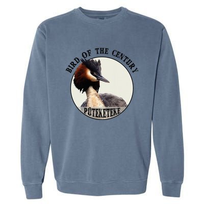 Cute Puteketeke New Zealand's Bird of the Century Flower  Garment-Dyed Sweatshirt