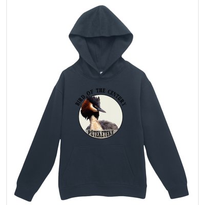 Cute Puteketeke New Zealand's Bird of the Century Flower  Urban Pullover Hoodie