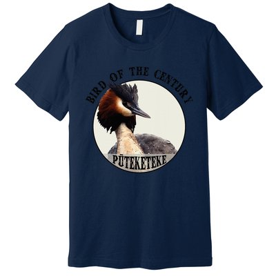 Cute Puteketeke New Zealand's Bird of the Century Flower  Premium T-Shirt