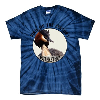 Cute Puteketeke New Zealand's Bird of the Century Flower  Tie-Dye T-Shirt