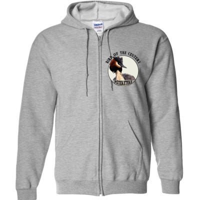 Cute Puteketeke New Zealand's Bird of the Century Flower  Full Zip Hoodie