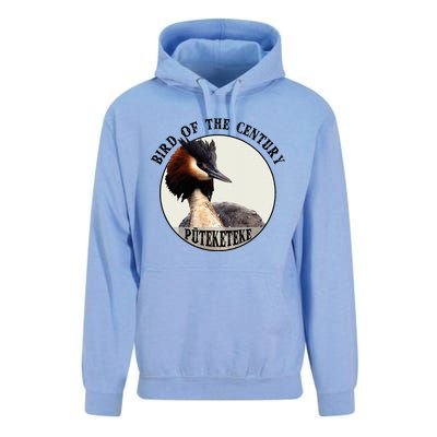 Cute Puteketeke New Zealand's Bird of the Century Flower  Unisex Surf Hoodie