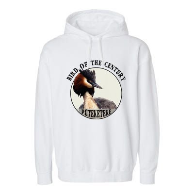 Cute Puteketeke New Zealand's Bird of the Century Flower  Garment-Dyed Fleece Hoodie