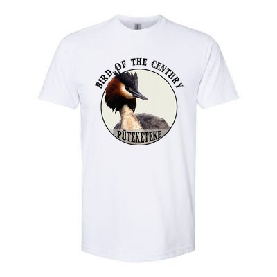 Cute Puteketeke New Zealand's Bird of the Century Flower  Softstyle CVC T-Shirt