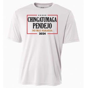 Chingatumaga Pendejo No Mas Naranja 2024 Election Cooling Performance Crew T-Shirt