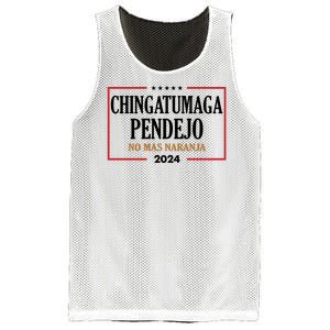 Chingatumaga Pendejo No Mas Naranja 2024 Election Mesh Reversible Basketball Jersey Tank