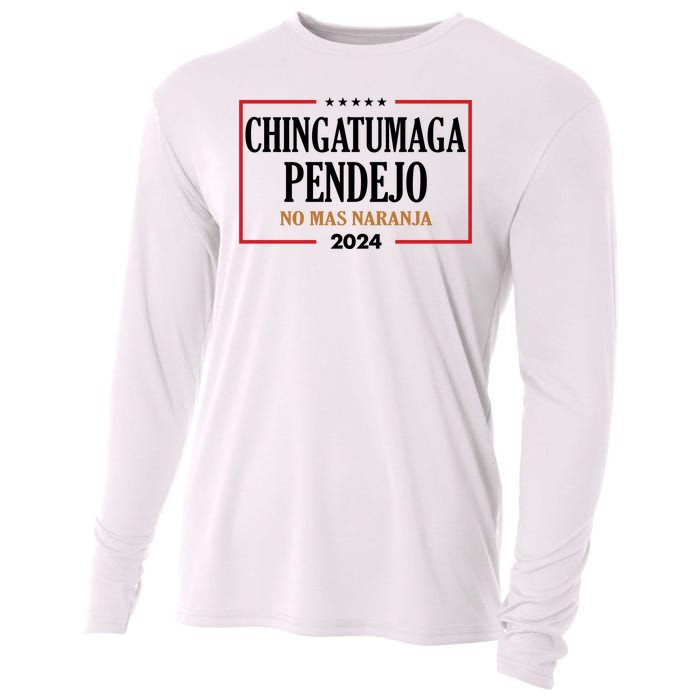 Chingatumaga Pendejo No Mas Naranja 2024 Election Cooling Performance Long Sleeve Crew